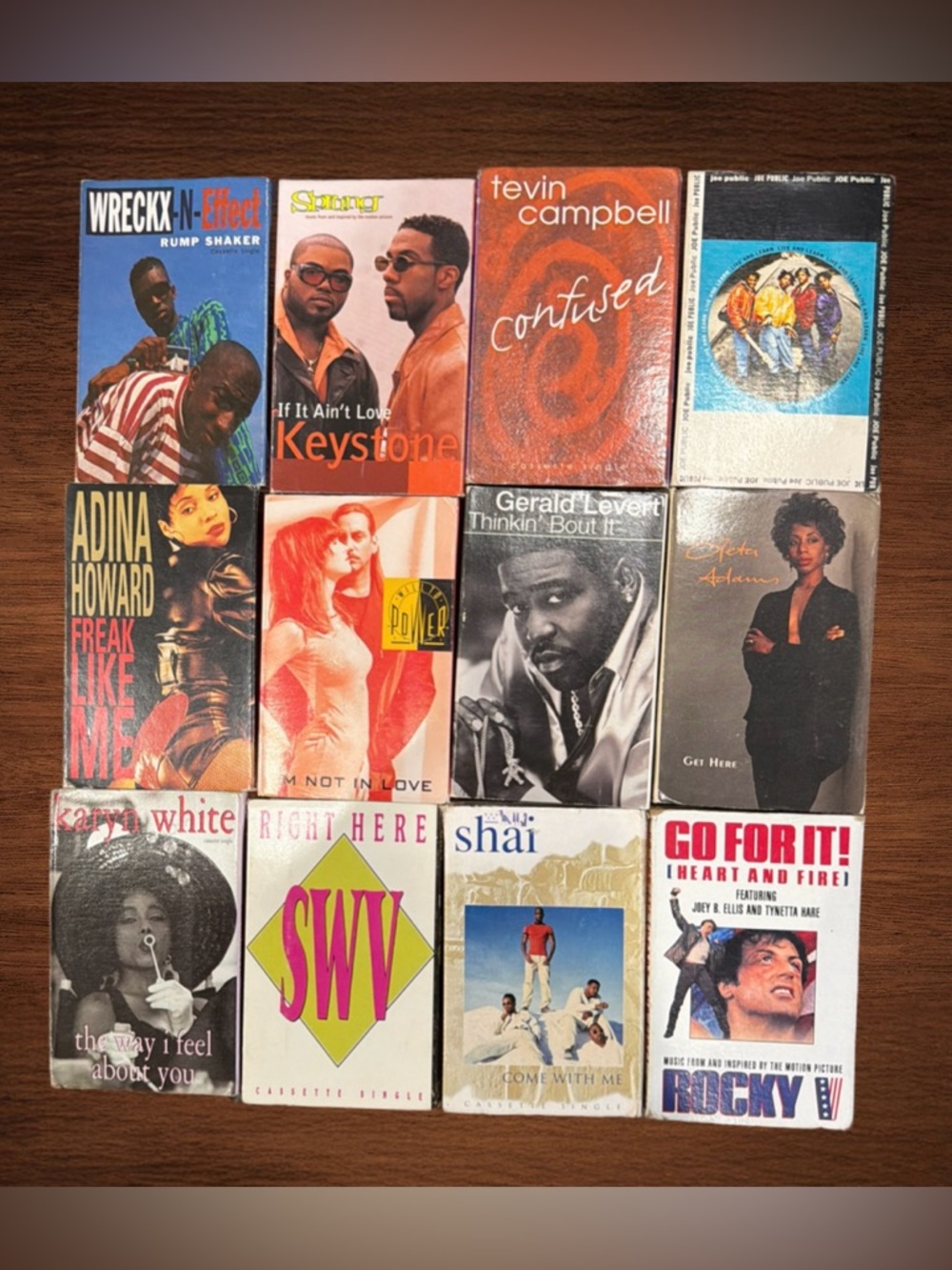VINTAGE COLLECTION OF CASSETE  SINGLE   BUNDLE OF 12 cassettes.
